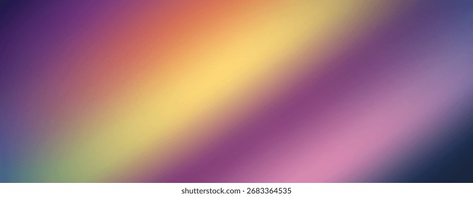 ein lebendiger und bunter abstrakter Hintergrund mit einem glatten, diagonalen Farbverlauf in hellgelb, rosa und tiefviolett.