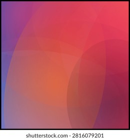 Vibrant colorful abstract composition with geometric shapes and gradient background