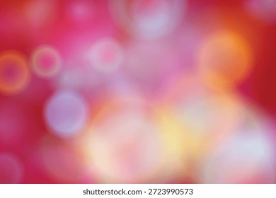 Ein lebendiges und farbenfrohes abstraktes Bild mit unscharfen Lichtern in den Farben Rot, Orange und Gelb. Die Lichter sind über das Bild verstreut und schaffen eine verträumte und ätherische Atmosphäre. Der Hintergrund ist eine weiche Mischung dieser warmen Farben, die die ästhetische Attraktivität insgesamt erhöht.