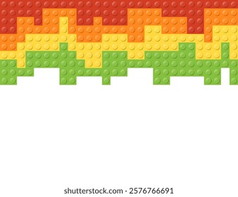 A Vibrant and Colorful Background Featuring a Brick Pattern in Various Colors and Shapes