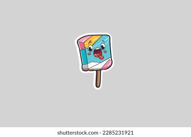 Vibrant Colorful Candy, Sweet Treat Illustration