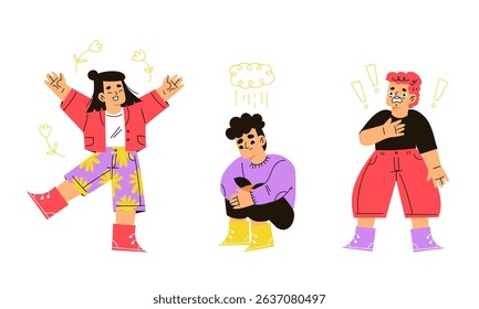 Vibrant and Colorful Characters That Express Energy, Joy, and Liveliness in Art Styles