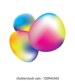 A vibrant colorful creative neon gradient logo can be use for branding, graphic element, music, poster, etc