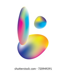 A vibrant colorful creative neon gradient logo can be use for branding, graphic element, music, poster, etc