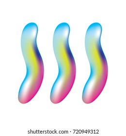 A vibrant colorful creative neon gradient logo can be use for branding, graphic element, music, poster, etc