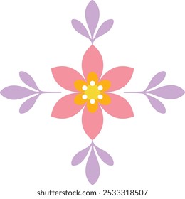 A vibrant and colorful flower design vector, featuring bold petals and intricate details, perfect for lively and decorative projects.