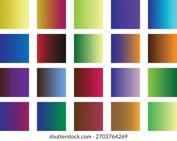 Paquete cuadrado de fondo degradado colorido vibrante