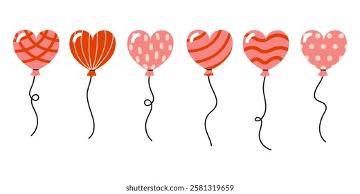 Vibrant and Colorful Heart Balloons Perfect for Any Type of Celebrations and Events