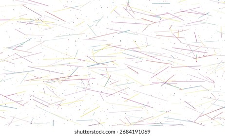 Padrão sem emenda abstrato linha colorido vibrante com traços aleatórios densos no fundo branco para impressão de tecido papel de parede papel de papelaria e design de uso