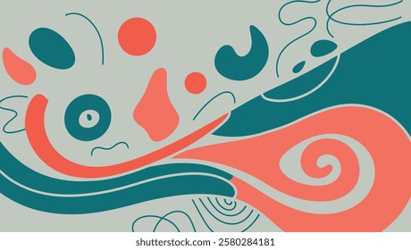 Vibrant Colorful Lines – Abstract Wave Background Design