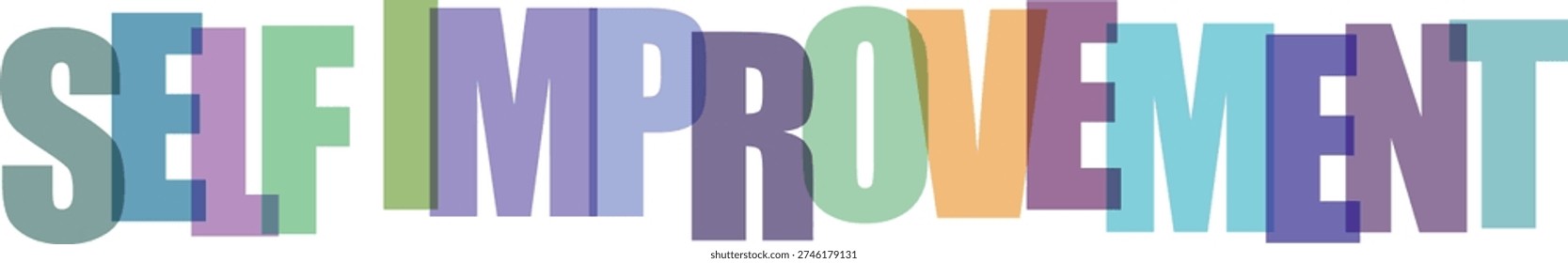 A vibrant and colorful representation of the concept of self improvement