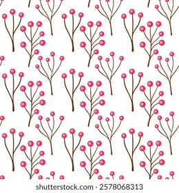 A Vibrant and Colorful Seamless Pattern of leaves. Endless texture. Vector illustration.