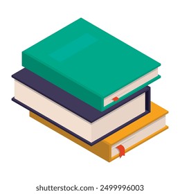 A vibrant and colorful stack of books with various covers, ideal for educational and literary themes
