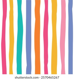 Vibrant colorful stripes seamless pattern for supportive textile prints, wallpaper, textile, tablecloth, towels, wrapping paper, backgrounds, stationery, etc. EPS 10