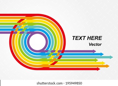 Vibrant colors arrow