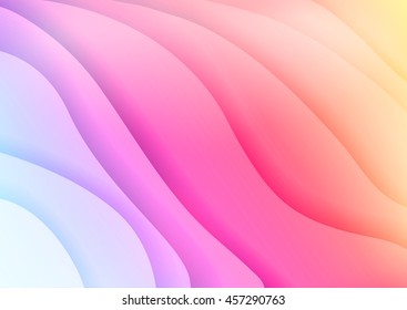 Vibrant colors horizontal background with waves