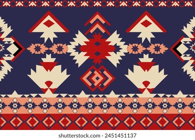 With its vibrant colors and intricate design, this seamless knitted pattern adds a touch of cultural richness to any project, whether used for textiles or digital illustrations