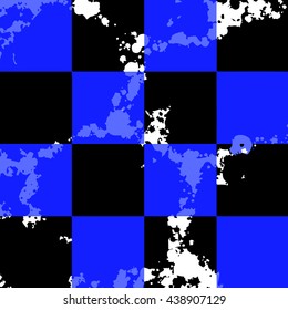 vibrant colors splash paint with checkered background together vector fabric and wallpaper pattern