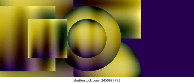 A vibrant composition with a purple background featuring a bold electric blue circle in the center. The symmetry and colorfulness create a mesmerizing pattern reminiscent of macro photography