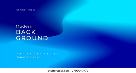 A vibrant and contemporary background design featuring a smooth transition of blue hues, creating a dynamic and fluid visual effect with abstract wave-like patterns.
