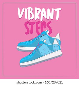 vibrant and cool shoes poster 