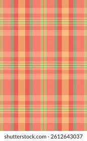 Vibrant coral, peach, and lime green plaid pattern.  Perfect for textile design, fashion, websites, and packaging. This cheerful, summery texture evokes feelings of warmth and optimism.
