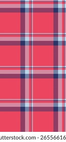 Vibrante patrón de cuadros de color rosa coral con acentos azul marino y azul claro.  Perfecto para el diseño textil, la moda, los fondos de Sitio web o scrapbooking.
