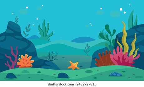 Vibrant Coral Reef Vector Art Dive into Stunning Underwater Imagery