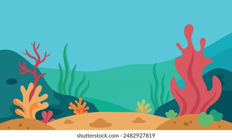 Vibrant Coral Reef Vector Art Dive into Stunning Underwater Imagery