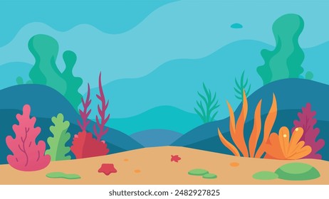 Vibrant Coral Reef Vector Art Dive into Stunning Underwater Imagery