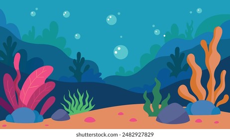 Vibrant Coral Reef Vector Art Dive into Stunning Underwater Imagery