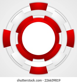 Vibrant corporate tech circles background. Vector design