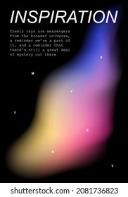 Vibrant cover design with mesh gradient fluid rainbow effect