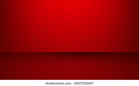 Vibrant crimson background with subtle gradations and a distinct horizontal line creates an evocative and visually striking backdrop suitable for a variety of creative projects