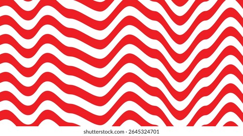 Vibrant Crimson Waves on White: An Energetic, Eye-Catching Abstract Pattern Design for Modern Backgrounds, Textile Prints, and Dynamic Visual Compositions that evoke a feeling of energy