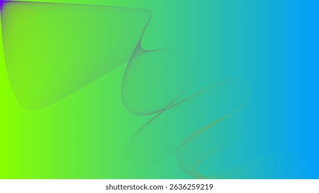Vibrant Curves with Gradient Color Fusion