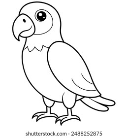 "Ilustración vectorial de loro lindo vibrante para Diseños tropicales y exóticos"

