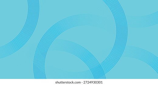Lebendige Kreise in Cyan und Blau, die sich schneiden, Vektorhintergrund