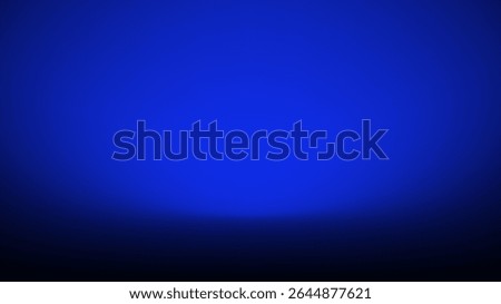 A vibrant dark blue gradient background with a spotlight effect from the top, creating a dramatic and elegant ambiance