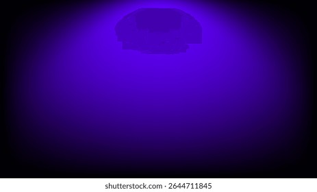 A vibrant dark purple gradient background with a spotlight effect from the top, creating a dramatic and elegant ambiance