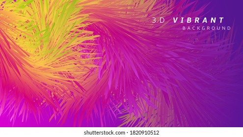 Diseño vibrante. 3d Movimiento gradiente. Concepto abstracto. Diseño vibrante vectorial moderno. Volante Futurista. Afiche dinámico. Plantilla digital líquida fluida. Diseño vibrante. Tapa de verano ondulada.