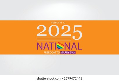 A vibrant design celebrating National Freedom to Marry Day