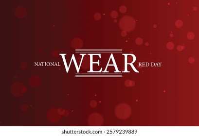 A vibrant design celebrating National Wear Red Day