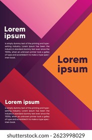 Vibrant design featuring geometric shapes and dynamic colors, combined with bold typography. Perfect for use in graphic design or web projects emphasizing modernity and creativity.