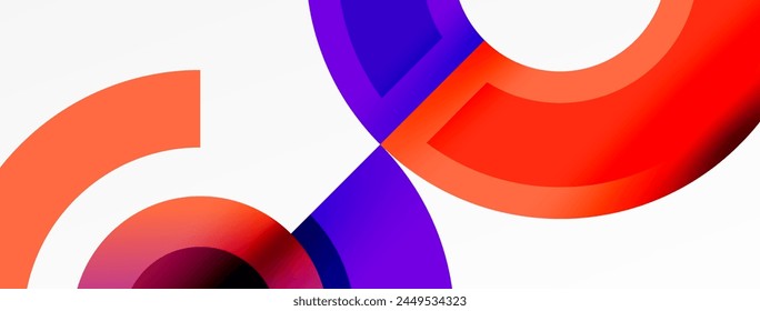 A vibrant design featuring a red, purple, and blue infinity symbol on a white background. The colorfulness, symmetry, and electric blue accents make it a captivating piece of art with a modern twist