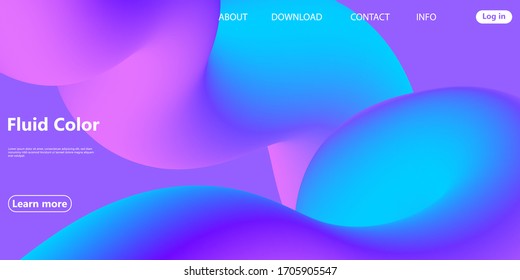 Vibrant Design. Liquid Color. Fluid Background. Colorful Futuristic Poster. Abstract Flow. Vibrant Color. Trendy Poster. Colorful Gradient. Ink Liquid. 3d Wave. Fluid Colors. Flow Wave.