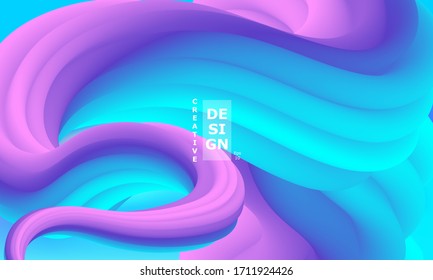 Vibrant Design. Liquid Color. Fluid Background. Colorful Futuristic Poster. Abstract Flow. Vibrant Color. Trendy Poster. Colorful Gradient. Ink Liquid. 3d Wave. Fluid Colors. Flow Wave.