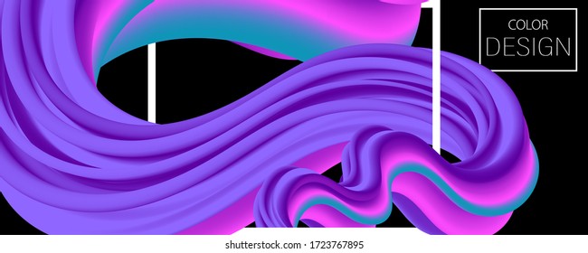  Lebhaftes Design. Flüssige Farbe. flüssiger Hintergrund. Farbiges Futuristisches Poster. Abstrakter Fluss. Lebhafte Farbe. Trendy Poster. Farbenfrohe Farbgebung. Tinte flüssig. 3d Wave. Flüssigkeitsfarben. Fluss Wave.