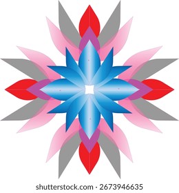 Lebhaftes Design perfekt für Wanddekoration mit Mandala.
