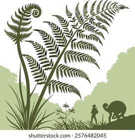  A vibrant, detailed green fern perfect for natural, botanical, and eco-themed projects.